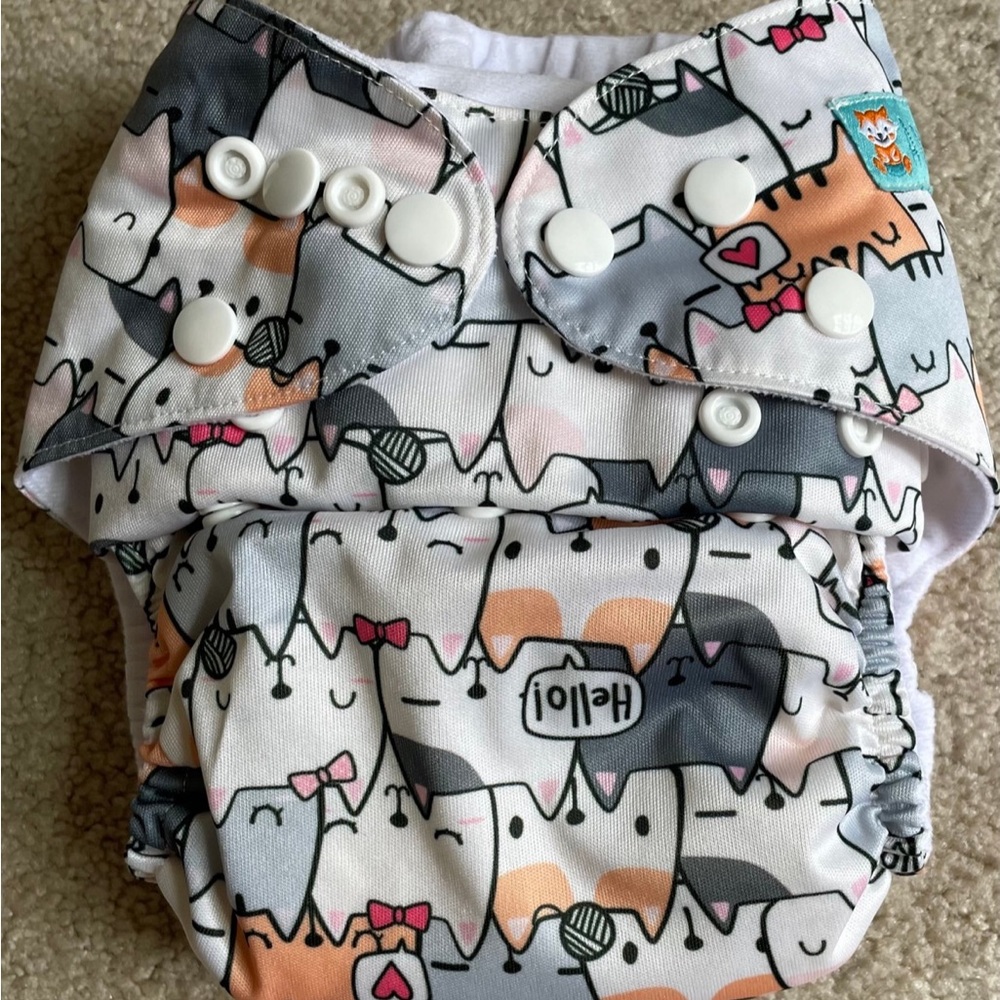 Adorable Animal Print Cloth Diaper